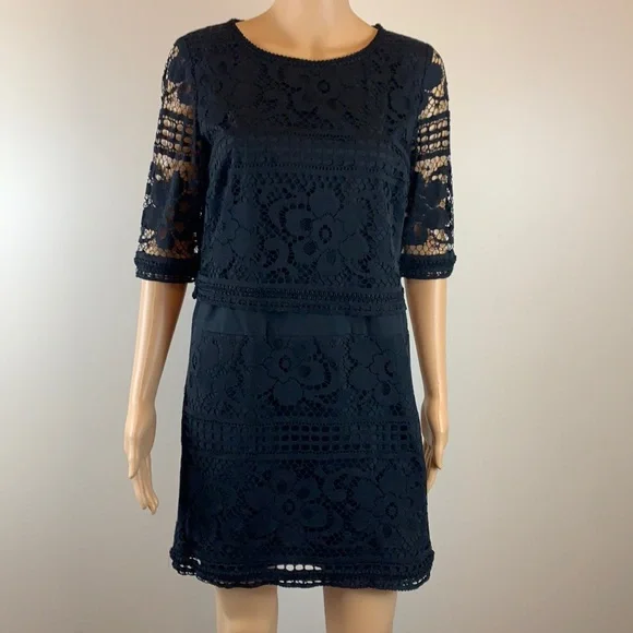 black ruffle mini dresses long sleeve Long-Sleeve Wrinkled Mini Dress with Split Neck main image 0
